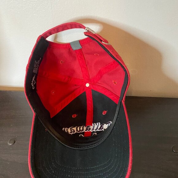 CALLAWAY V Golf Company Embroidered Baseball Hat Red Cap Lid Hat Adjustable - Picture 5 of 6